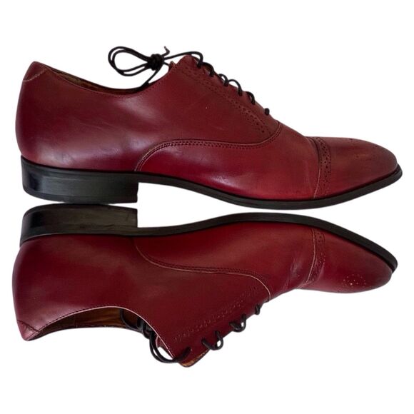 Steve Madden Mens Cordovan Pontic Cap Toe Derby Leather Dress Shoes Size 13M - Picture 8 of 13